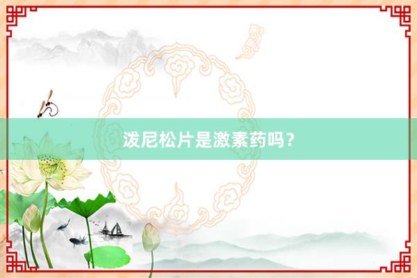 泼尼松片是激素药吗?